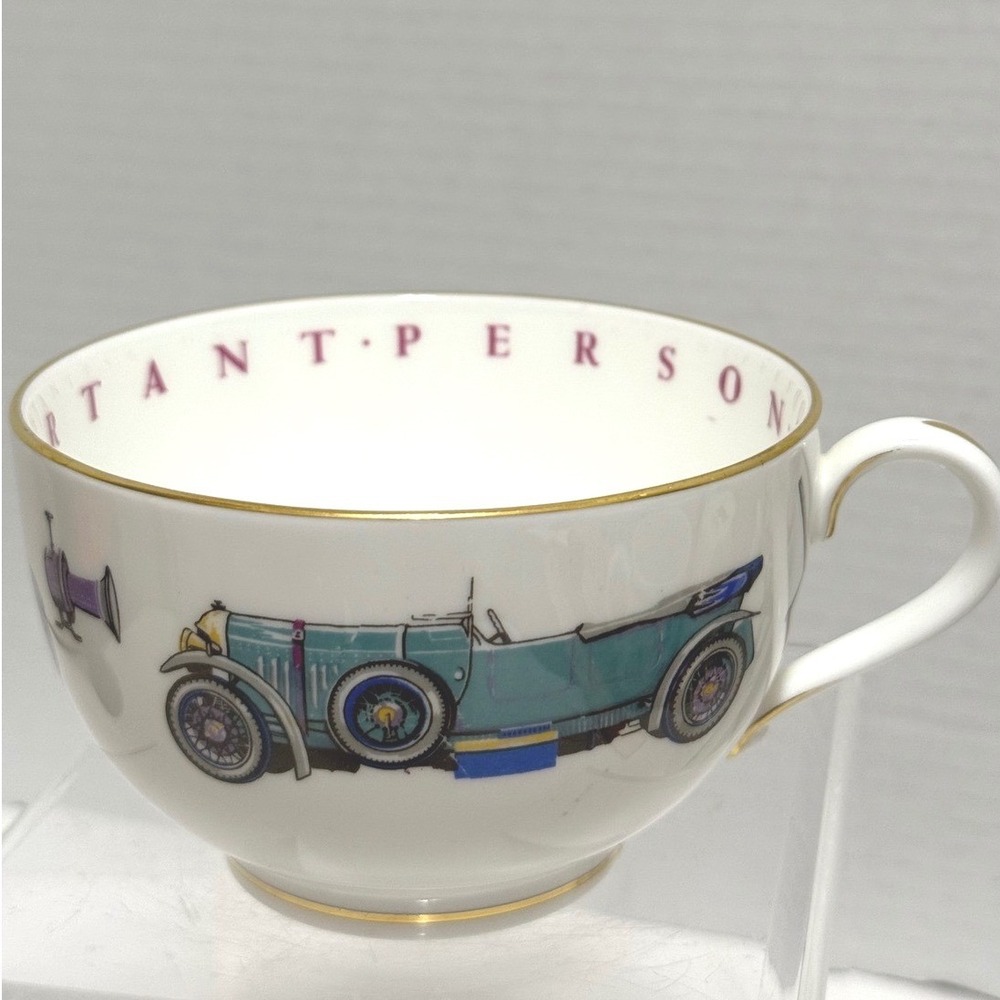 Royal Worcester Vintage Car Bone China Cup To A Very Important Person England